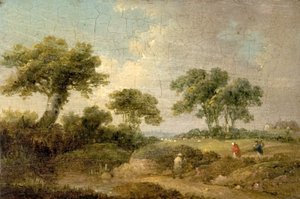 フィギュアのある風景 作： George Morland
